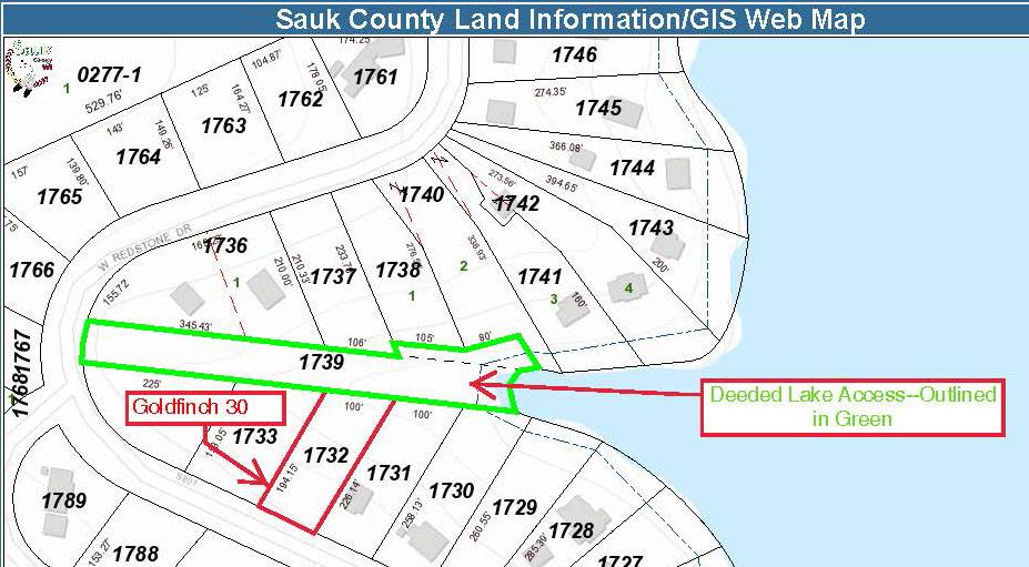 Goldfinch 30 Lake Redstone Wisconsin